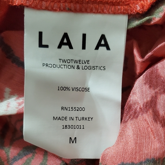 LAIA Roberta Red Floral Maxi Dress Anthropologie - Picture 10 of 11